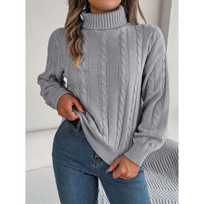 Pull Col Roulé 81hours Cachemire Gris Clair - Taille 36 Femme - Occasion Très Bon état