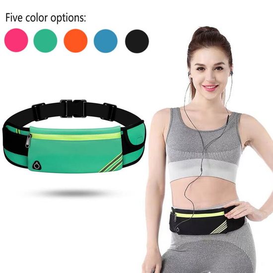 Ceinture De Course Fine - Sac Banane Sport Bleu Marine Pour Téléphone