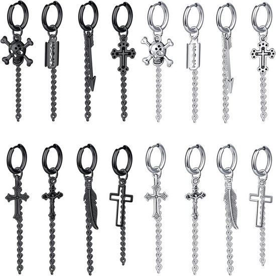 Lot De 2 À 10 Boucles D'Oreilles Créoles En Acier Inoxydable Doré 8, 10