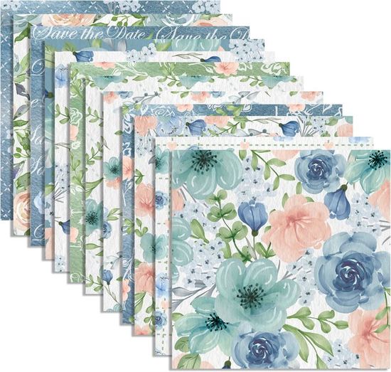 Thème Romantique Papier Scrapbooking Stamperia You And Me - 10 Feuilles 30.5 X30.5cm 190g - Thème Mariage Romantique Bloc You And Me Mariage