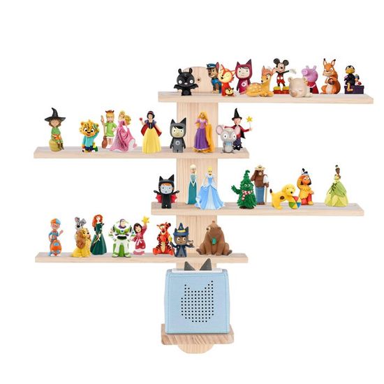 Baby Vivo Étagère Magnétique Pour Toniebox - Rangement Figurine Tonies Compatible - Support Murale Ou Sol Chambre Enfant