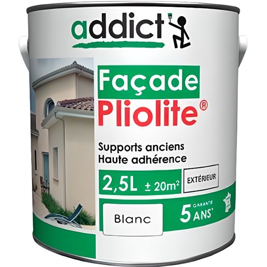 ADDICT Façade 100% pliolite - Conditionnement : 2,5L, Couleur
