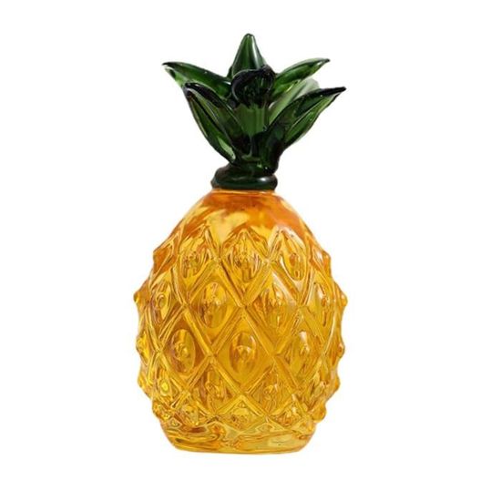 Matoen12 Perles en Cristal Scintillantes Ornement Décoratif Ananas Fruit Artificiel Nordique Statue Décor de Table de Noël pour Maison Mariage Fête Festival
