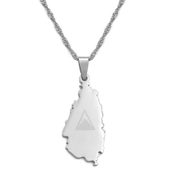 Collier œil de saint Lucie COLLIER008médi-arg