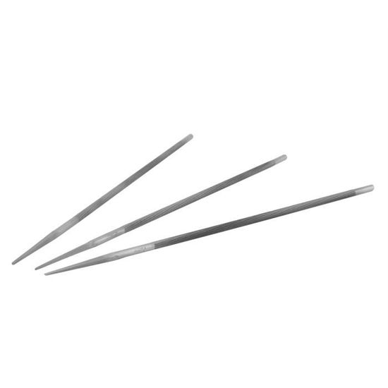 3 Limes Tronçonneuse 3.16mm 4.8mm - Acier Roulement Pour Affûtage Chaîne - Lot De 3 Pièces
