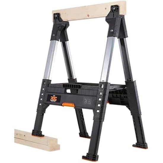 Ansobea Chevalet de scie avec support pour tronçonneuse - Charge maximale : 150 kg - 81 x 72 x 78,5 cm