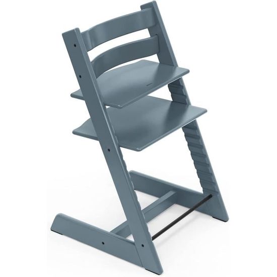 STOKKE Tripp Trapp - Chaise haute évolutive - Réglable de la naissance à l’âge adulte - Confortable et ergonomique - Gris