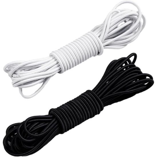 Cordon Élastique 3mm X 10m - Polypropylène/Latex | Pour Tente, Sac à Dos, DIY