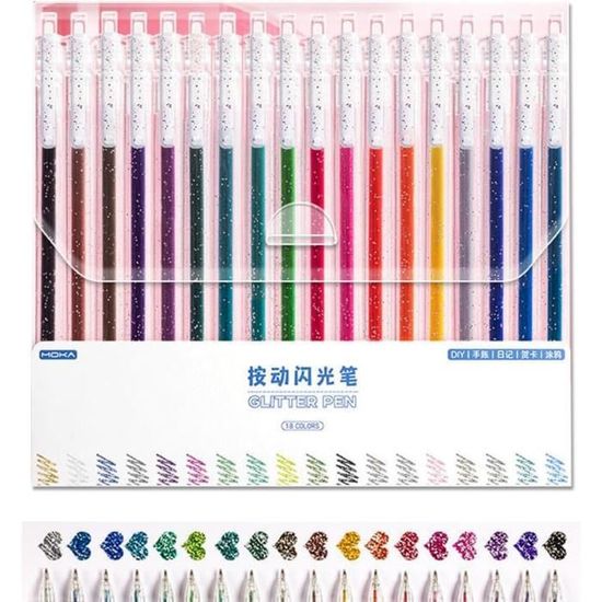 STYLOS GLITTER stylos pailletés client stylo pailleté - France