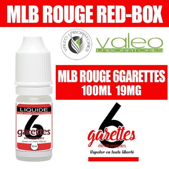 E-liquide 100ML saveur TABAC MLB RED avec 19MG de nicotine (e-liquide id : PRD3686) - (10x10ML) - Cdiscount Au quotidien E-liquide 100ML saveur TABAC MLB RED avec 19MG de nicotine (e-liquide id : PRD3686) - (10x10ML) - Cdiscount Au quotidien