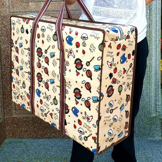Lot De 2 Grands Sacs De Rangement Plastique Transparent 91L - Fermeture Zippée Pour Déménagement Et Vêtements
