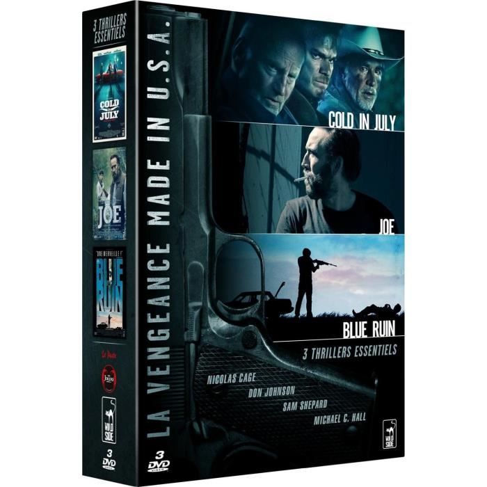 Dvd Coffret La Vengeance Made In U.s.a. : Cold In July (juillet De Sang) + Joe + Blue Ruin