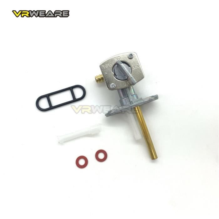 Tuyau Filtre Carburant 6mm Avec Robinet - Compatible Moto VTT Scooter 50-150cc