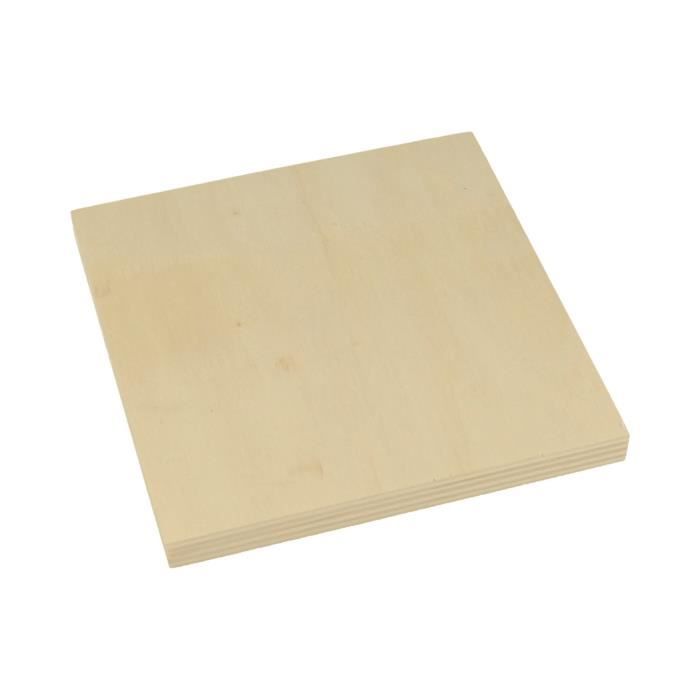 2 Plaques en Bois 12,5 cm- Support en Bois - Carre en Bois