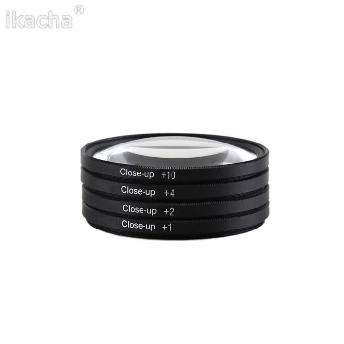 Accessoires objectifs,Gros plan Macro filtre + 1 + 2 + 4 + 10 gros plan filtre Kit pour Canon Nikon Sony appareil photo - Type 67mm