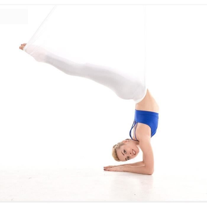 Accessoires Fitness - Musculation,Hamac de Yoga aérien Premium Tissu Aérien D'oscillation De Yoga Anti Gravité De Yoga - Type WHITE