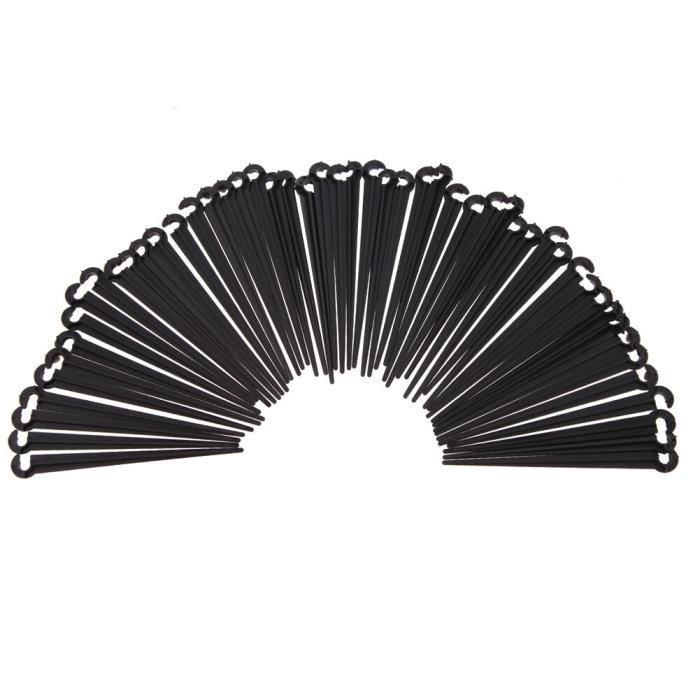 50pc Crochet Fixe Tiges Monture De Support Pour 4-7 goutte à goutte Tuyau D'arrosage Goutte Kits D'arrosage Jard*DV17778