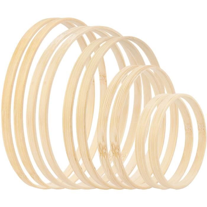 ATTRAPE REVES LOVEXIU Anneau Cerceau 10 Pièces Anneau Attrape RêVe Anneaux Bois Cercle Attrape Reve pour DIY Art Ar11