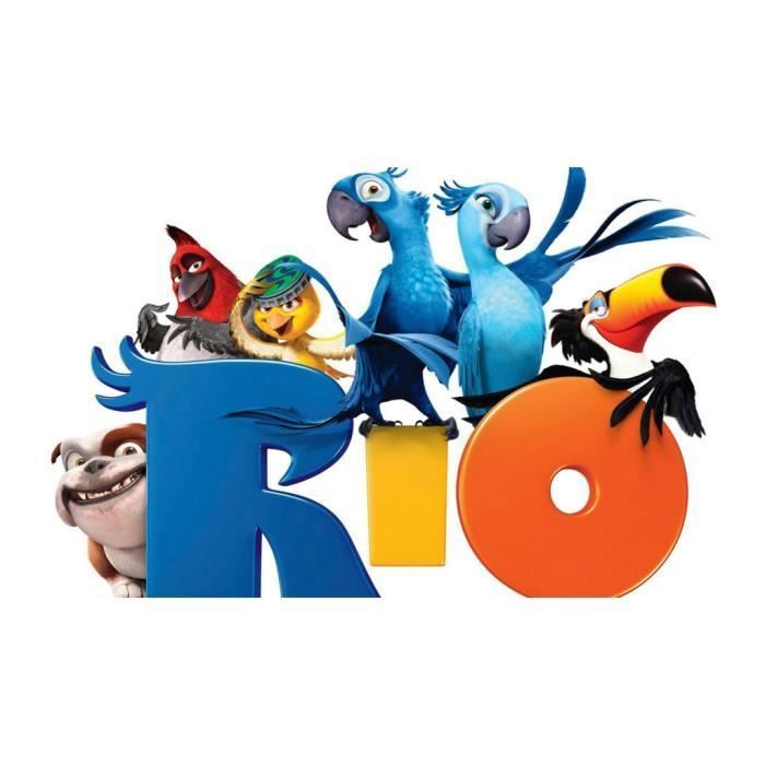 Poster Affiche Rio Film Animation Cartoon Enfant Dessin Anime Animaux 31cm x 55cm
