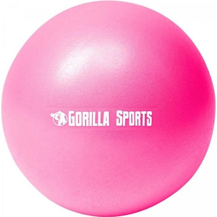 Mini-ballon d'exercice rose, ballon léger de Pilates Soft Ball - Diamètre : 18 cm