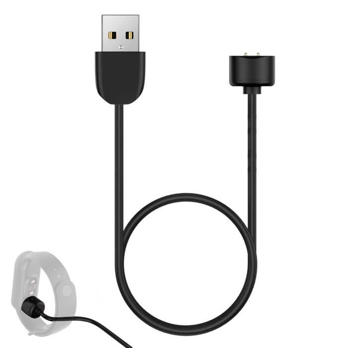 Chargeur Compatible avec Xiaomi Mi Band 6/Mi Band 7/Mi Band 5/Amazfit Band 5 Cable USB de Remplacement Chargeur USB Câble de Charge