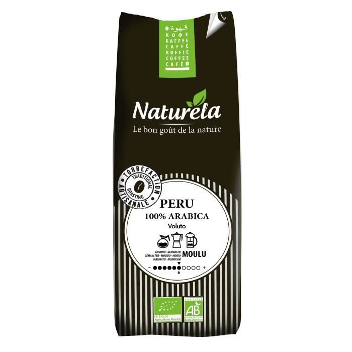 NATURELA Café Pérou 100% Arabica Moulu 250g