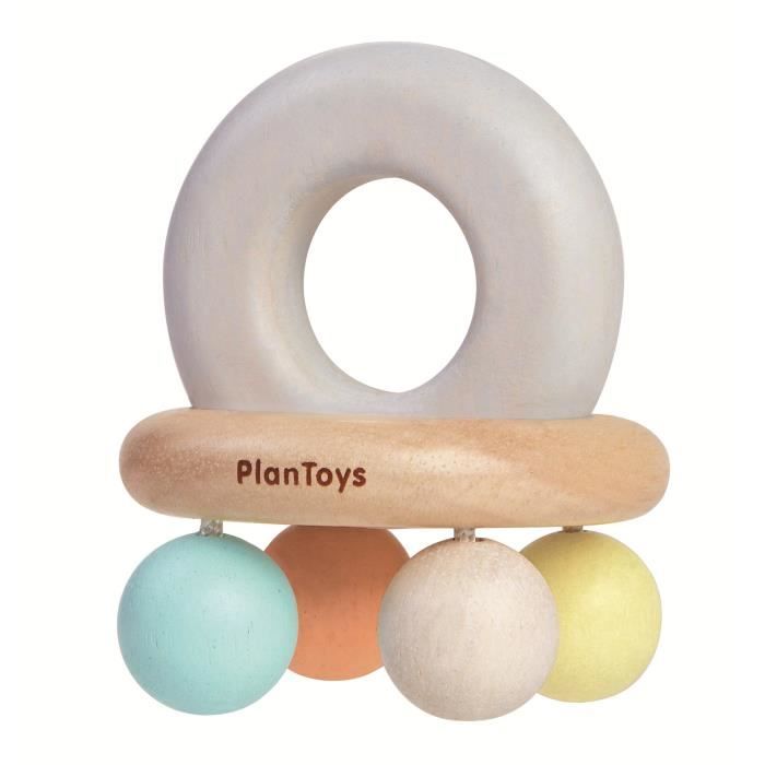 PLAN TOYS Hochet Cloche pastel