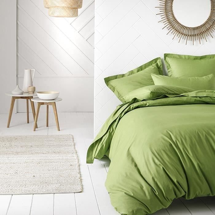 TODAY Drap plat 100% coton - 180x290 cm - Bambou