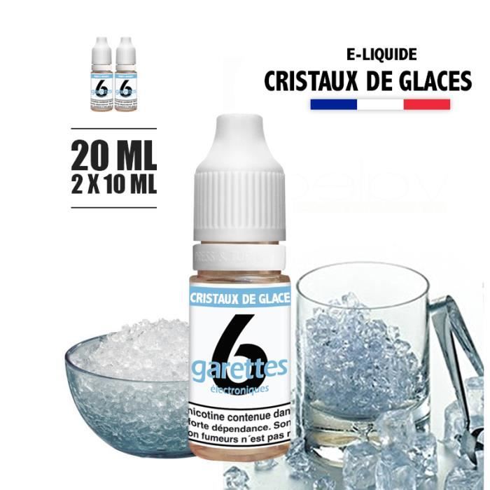 E-liquide 20ML saveur CRISTAUX DE GLACE avec 6MG de nicotine (e-liquide id : PROD998) - (2x10ML)