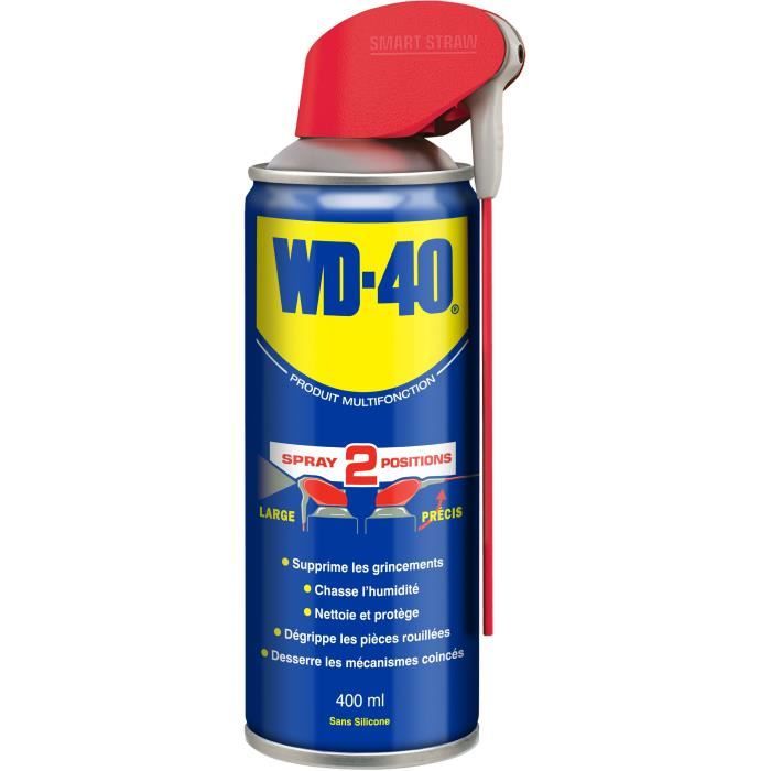 WD-40 Produit Multifonction Spray Double Position aérosol - 400 ml