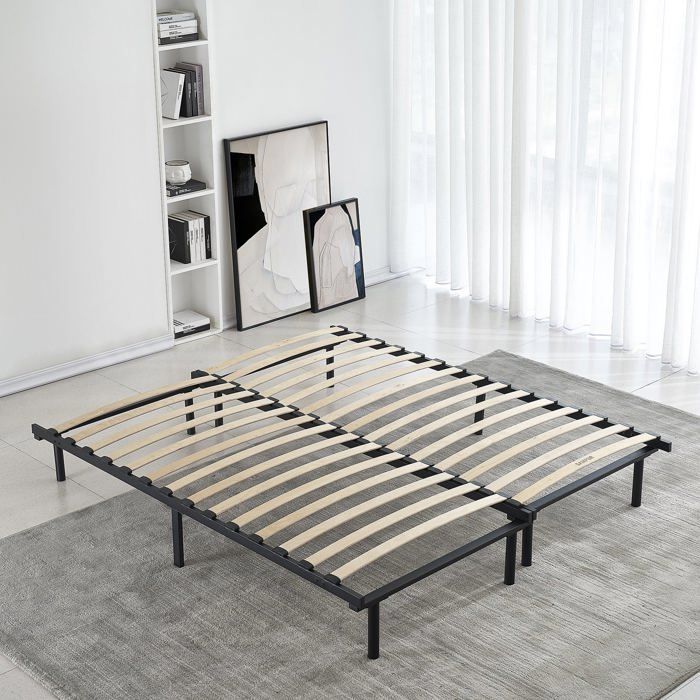 Sommier Peigne Extensible 90-180x200 by SAMPUR Polyvalent et Modulable - Simple ou Double Couchage - Lattes en Peuplier Résistant Sommier Peigne Extensible 90-180x200 by SAMPUR Polyvalent et Modulable - Simple ou Double Couchage - Lattes en Peuplier Résistant