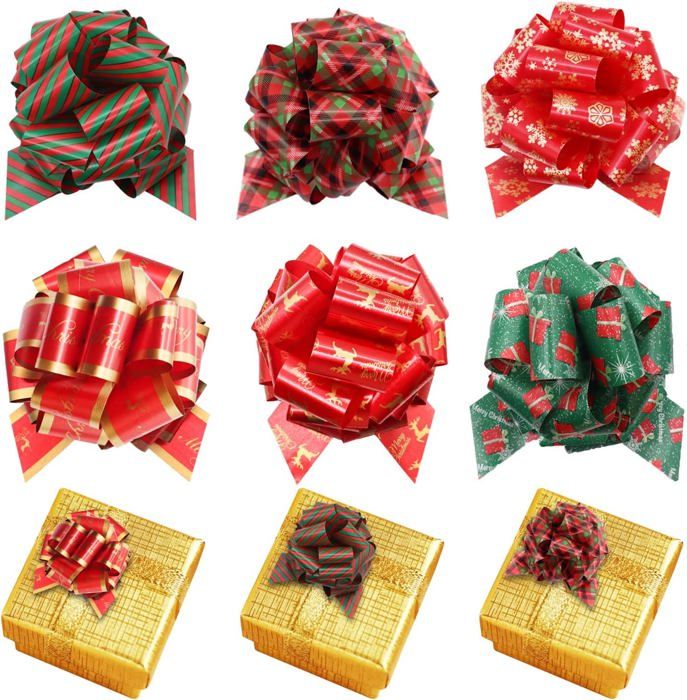 Nœuds Cadeaux Décoratifs - Lot De 10 Pour Emballage Mariage, Noël Ou Anniversaire