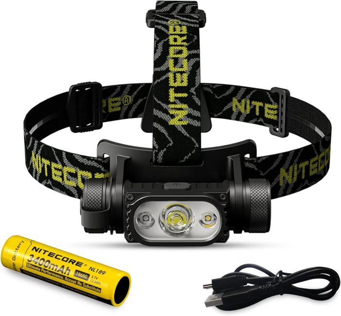 Lampe Frontale Nitecore NU25UL – 400 Lumens, Rechargeable, Rouge – Polycarbonate