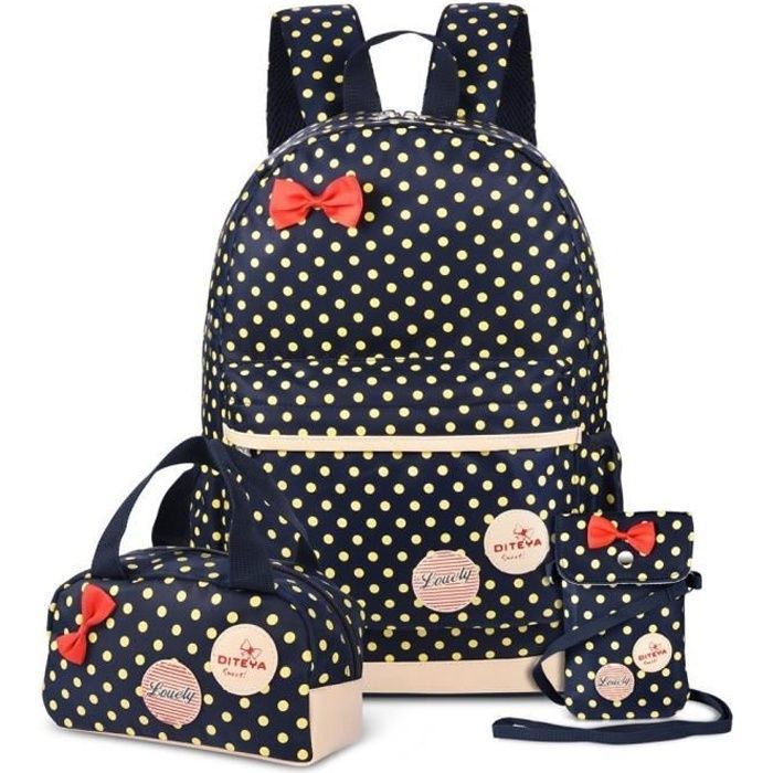 Cartable Personnalisable 3 Pièces Pour Enfant - Sac à Dos + Lunch Box Isotherme + Trousse, Avec Photo Et Texte