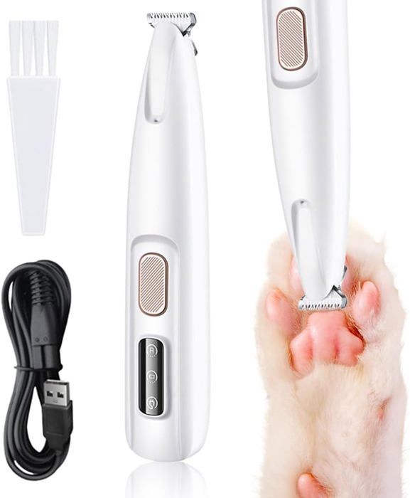 Meilleurs prix pour Tondeuse à pattes pour chien,légère,avec lumière LED,silencieuse,professionnelle,étanche,rechargeable pour chiens et chats