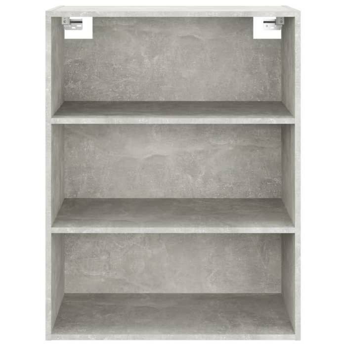 Promotion mai * Armoire murale - Meuble de rangement suspendue - Gris béton 69 5x32 5x90 cm EU7215812316
