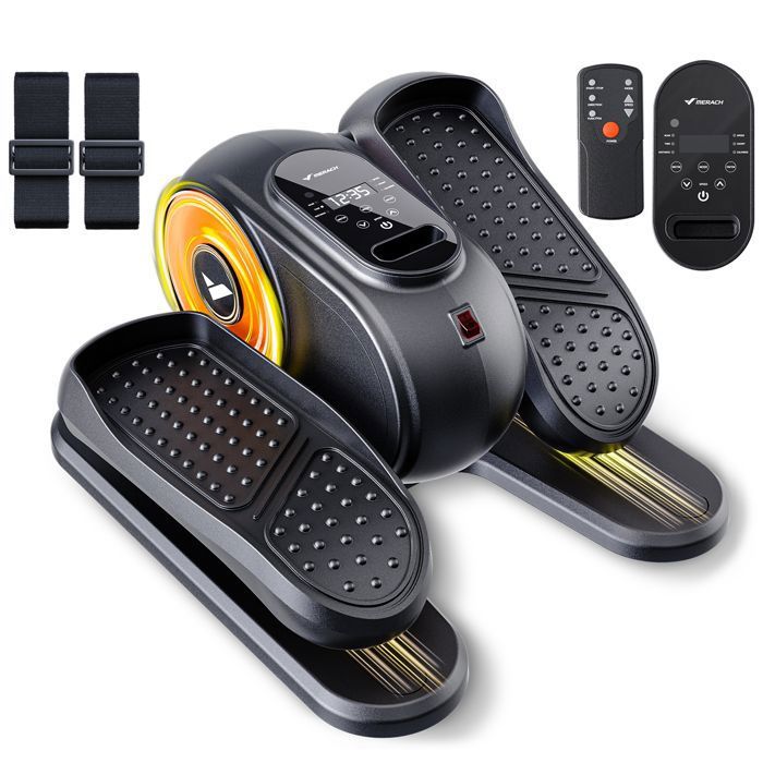 Elliptique Compact MERACH Silencieux Réversible Avant/Arrière Écran LCD Rééducation & Fitness Senior Réglage de Vitesse