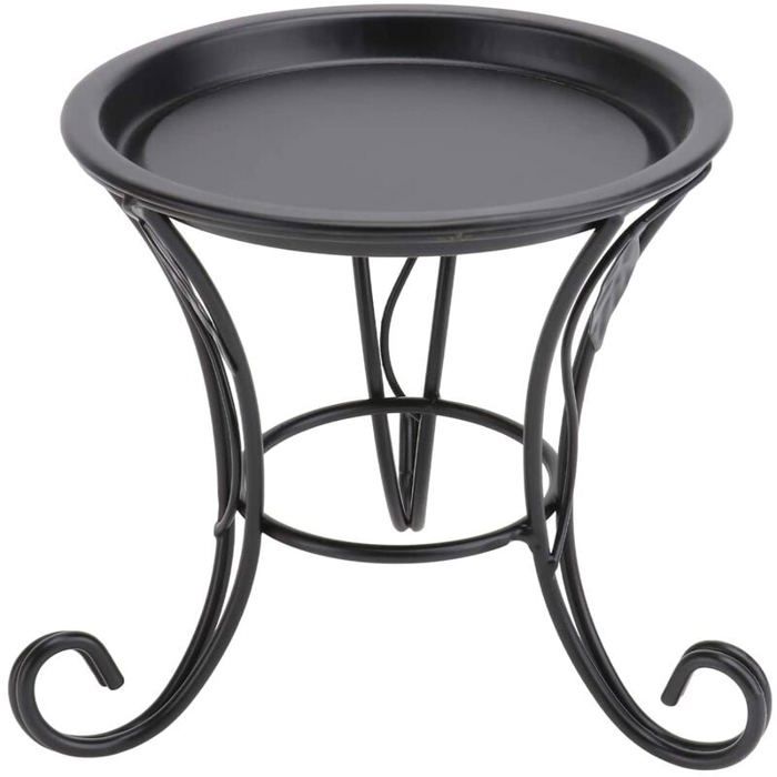 Tabouret de Fleur en Métal Support de Planteur Style Européen pour Balcon et Jardin ODIPIE