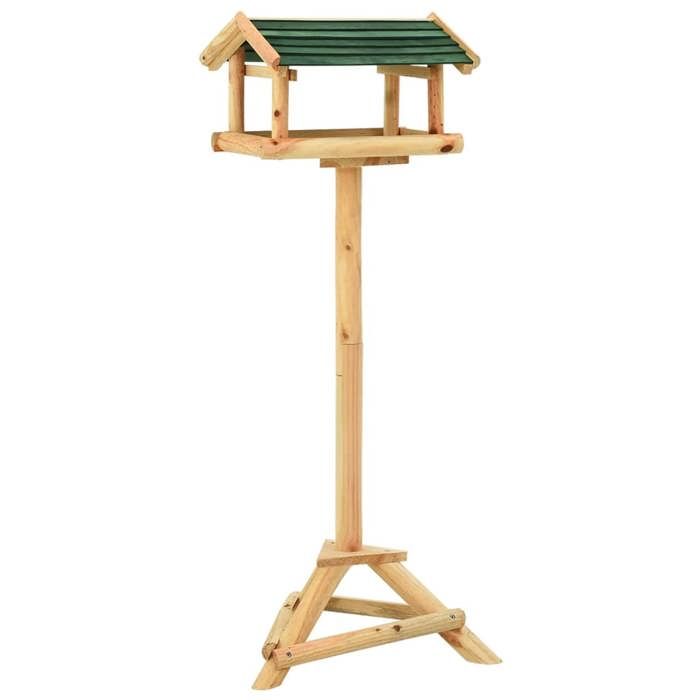 VQU® Mangeoire à oiseaux et support 37x28x100cm Bo Mangeoire à oiseaux et support 37x28x100cm - bois de sapin massif 73525