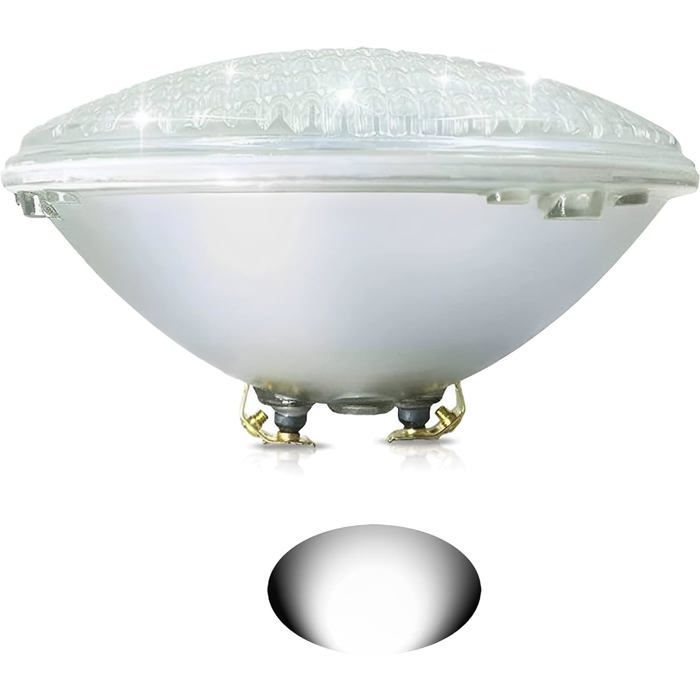 Lampe de piscine LED - COOLWEST 36W PAR56 - Blanc chaud 3000K - IP68 étanche - 12V AC/DC