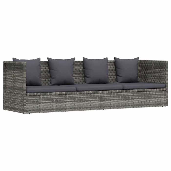 Promotion avril*Lit de jardin - YUYAN - Transat/Fauteuil camping - Gris 200x60cm Résine tressée 40x40cm 937175 Promotion avril*Lit de jardin - YUYAN - Transat/Fauteuil camping - Gris 200x60cm Résine tressée 40x40cm 937175