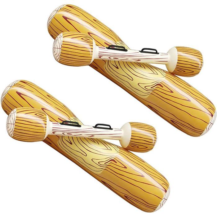 Lot De 4 Frites De Piscine – 150 Cm – Gonflables – Couleurs Vives – PVC