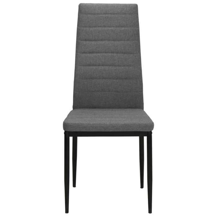 SWEETY Chaises à manger Scandinave Chaise de salon lot de 4 gris clair tissu 43x44x96cm CL41176367257