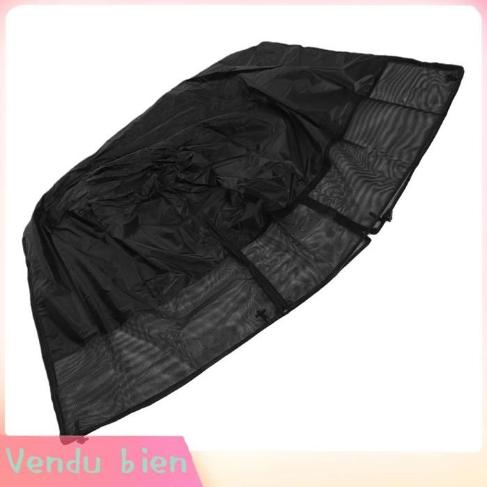 Garosa Couverture respirante de caisse de chien Housse De Cage Pour Chien Respirante Légère animalerie hygiene Noir 42 pouces