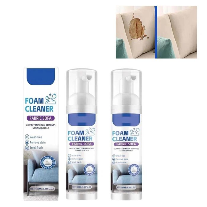 Nettoyant moussant pour canapés et tissus spray de nettoyage à sec sans rinçage pour sièges de voiture pour tapis matelas(2PCS) Nettoyant moussant pour canapés et tissus spray de nettoyage à sec sans rinçage pour sièges de voiture pour tapis matelas(2PCS)