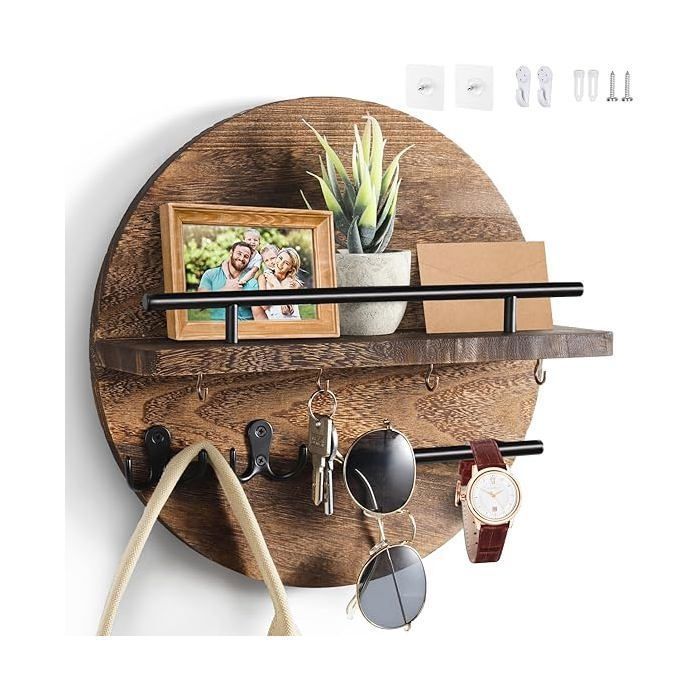 Porte Clef Mural Bois Rond Porte Clef Mural Bois Convient Pour Le Hall DEntréE Le DéBarras Le Couloir La Cuisine Le PORTE MANTEAU