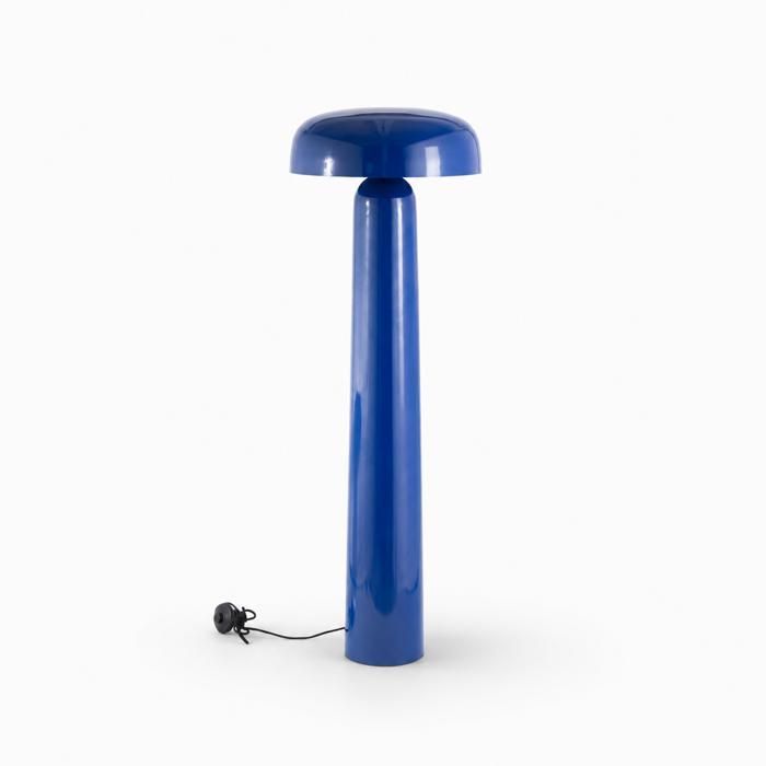 Lampadaire en métal bleu foncé - Livia - Maison Pavane