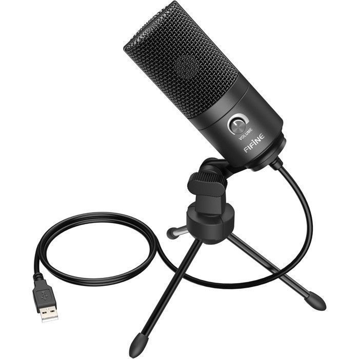 FIFINE  Microphone USB Microphone denregistrement &agrave; condensateur en m&eacute;tal pour Studio d&rsquo;Enregistrement-- k669 