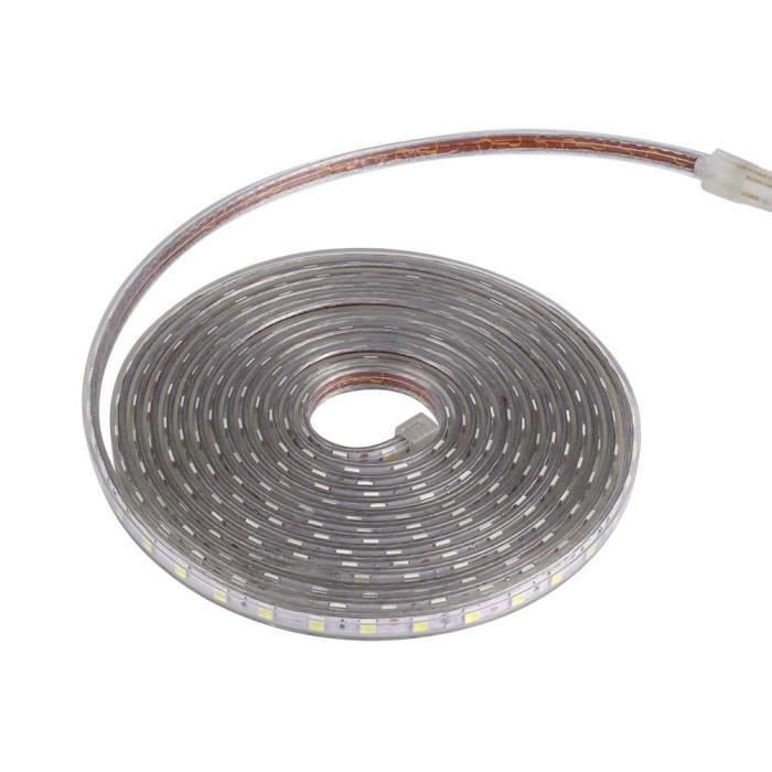 Ruban LED SMD 5050 Bleu 60 Leds/m - 2 Mètres Avec Prise EU - Étanche Intérieur/extérieur