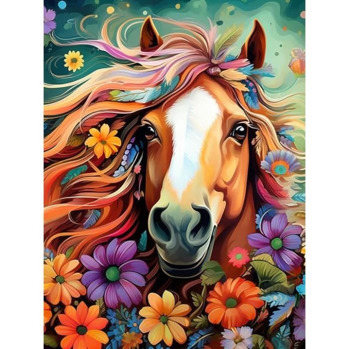 Peinture Diamant Painting Cheval D'Animaux Complet Peinture Numero Peinture Diamant Painting Cheval D'Animaux Complet Peinture Numero